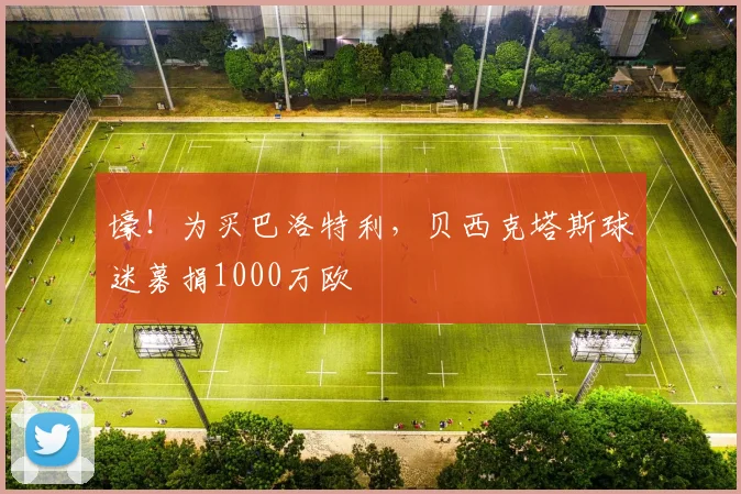 壕！为买巴洛特利，贝西克塔斯球迷募捐1000万欧